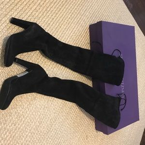 Over-the-knee Highland boots